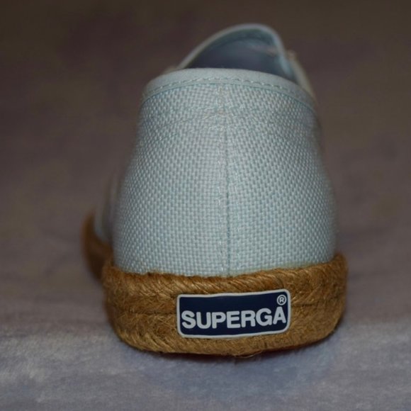 Superga Light Azure Espadrille Sneaker New in Box - Picture 8 of 10
